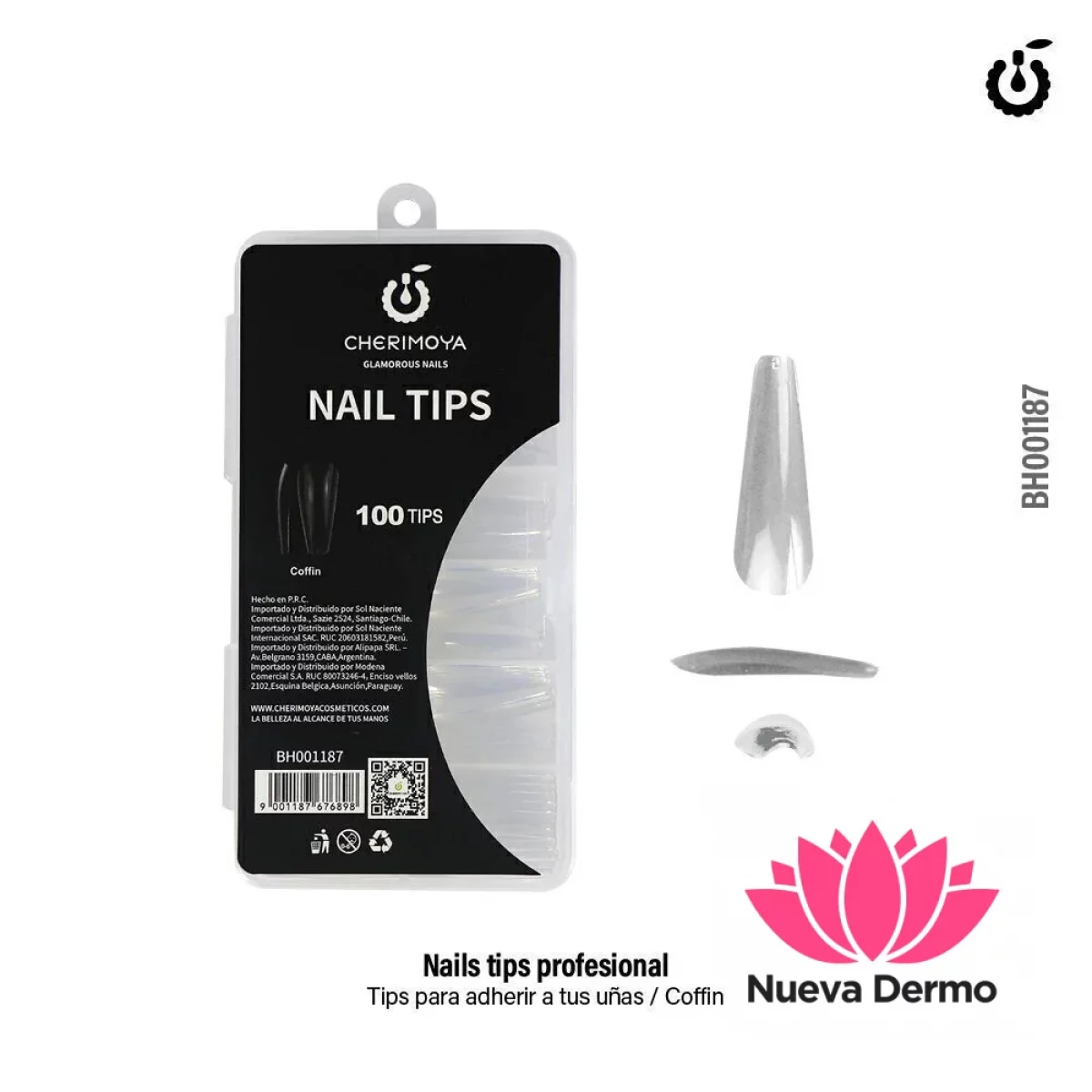 TIPS COFFIN CLEAR 100PCS CHERIMOYA CD: BH001187