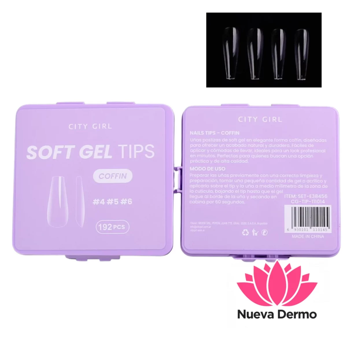 TIPS COFFIN *REPUESTOS* 4 – 5 – 6 / 192PCS – CITY GIRL