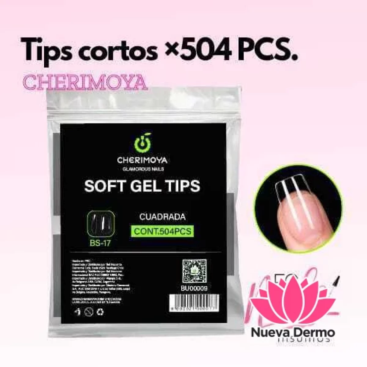 Tips cortos x504 pcs. - CHERIMOYA