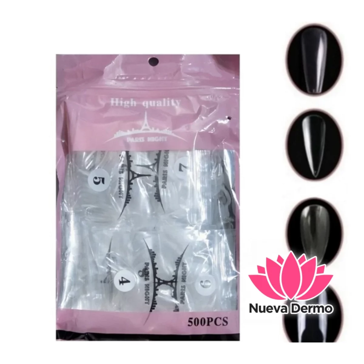 Tips para soft gel 500pcs paris night en... 2 CUADRADA