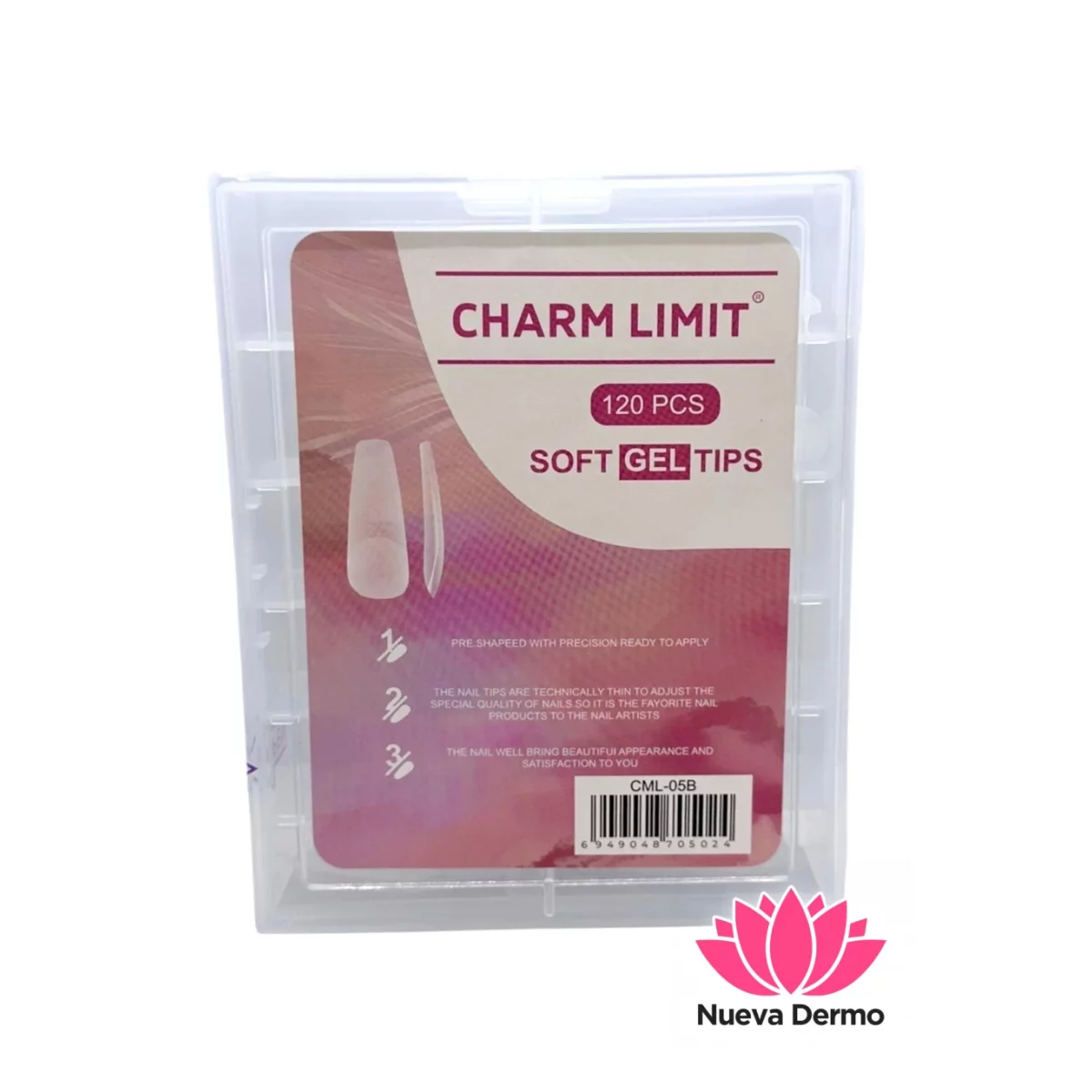 Tips press son soft gel coffin charm lim...