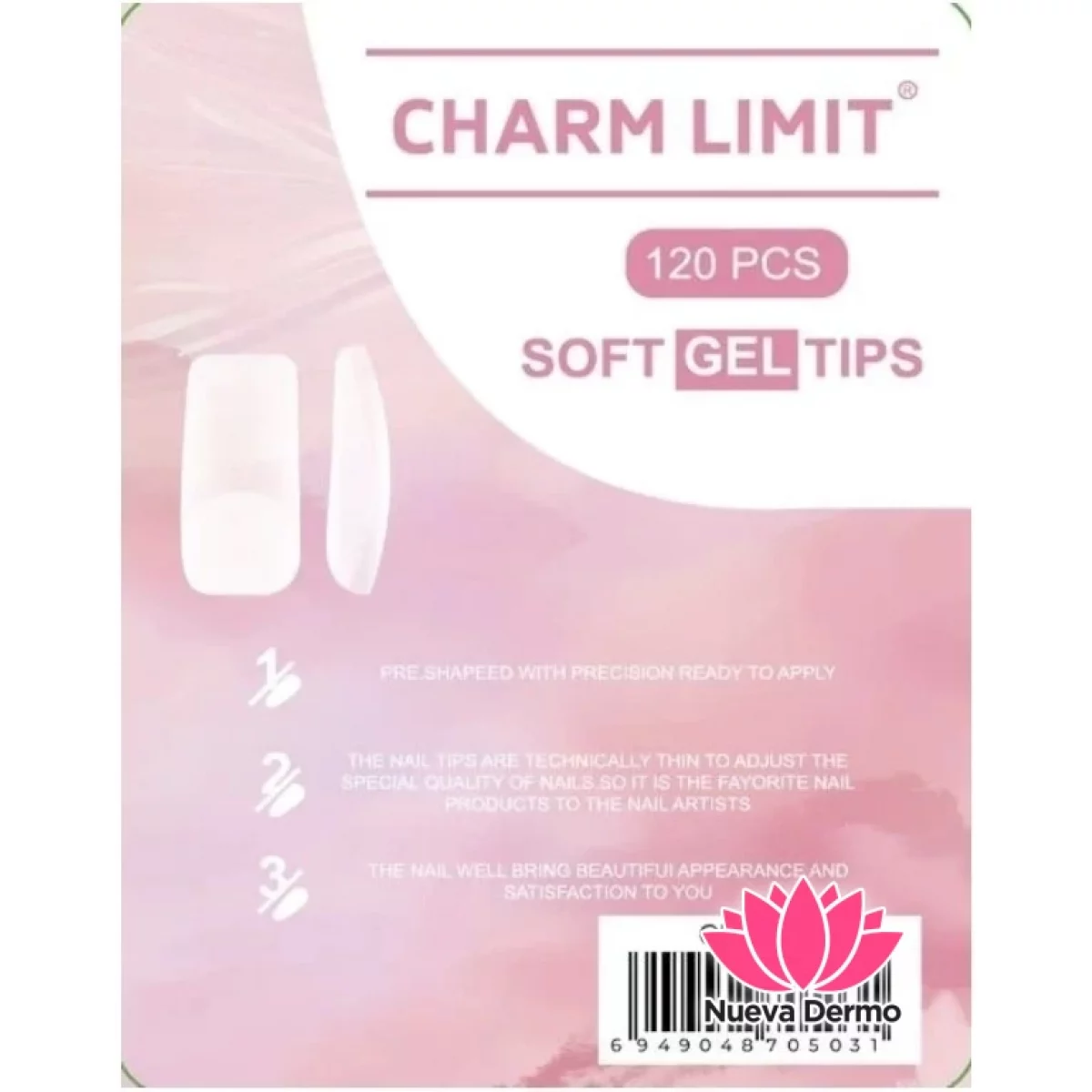 Tips press son soft gel Cuadrado Prelima...