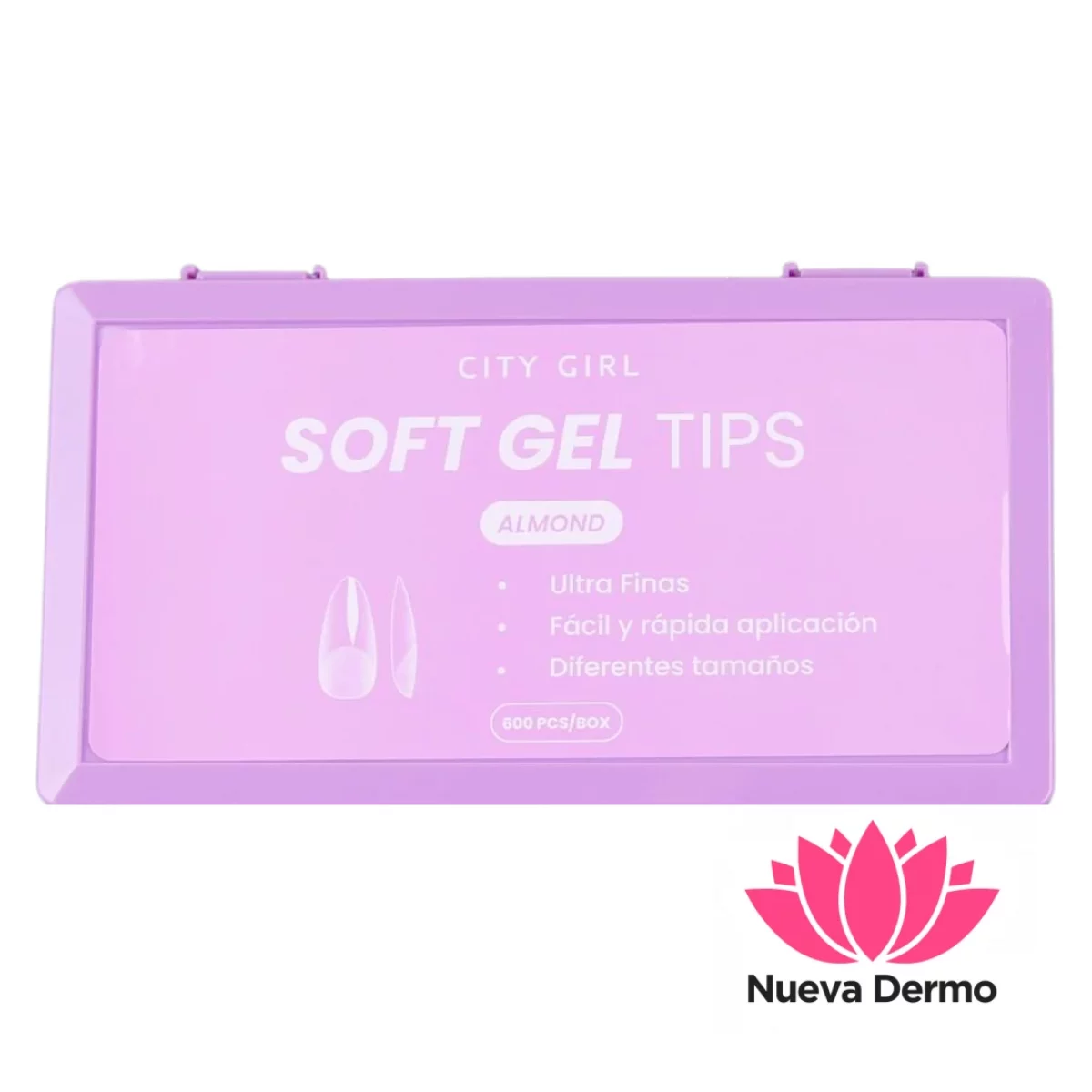 TIPS SOFT GEL ALMENDRA 600PCS – CITY GIRL