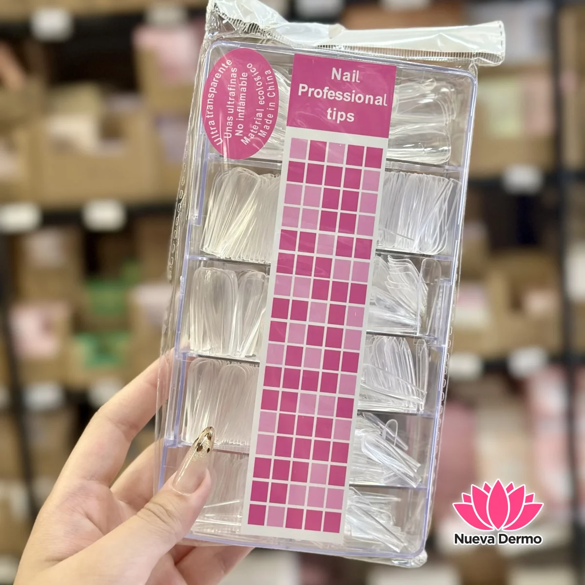 Tips Soft gel Coffin 500pc