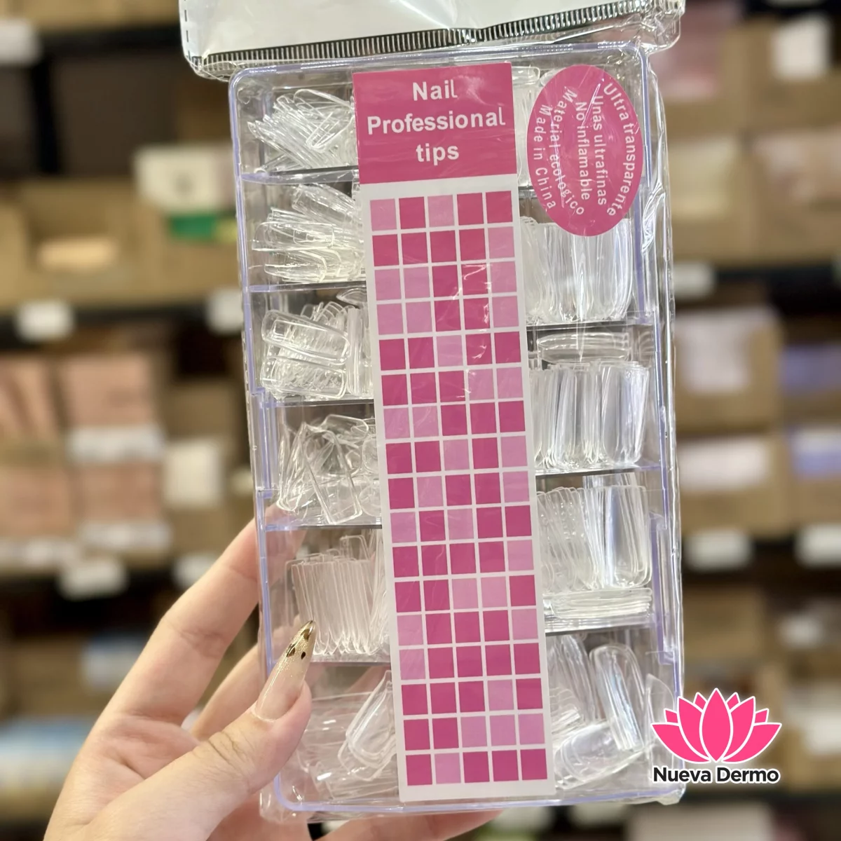 Tips Soft gel Cuadrados 500pc
