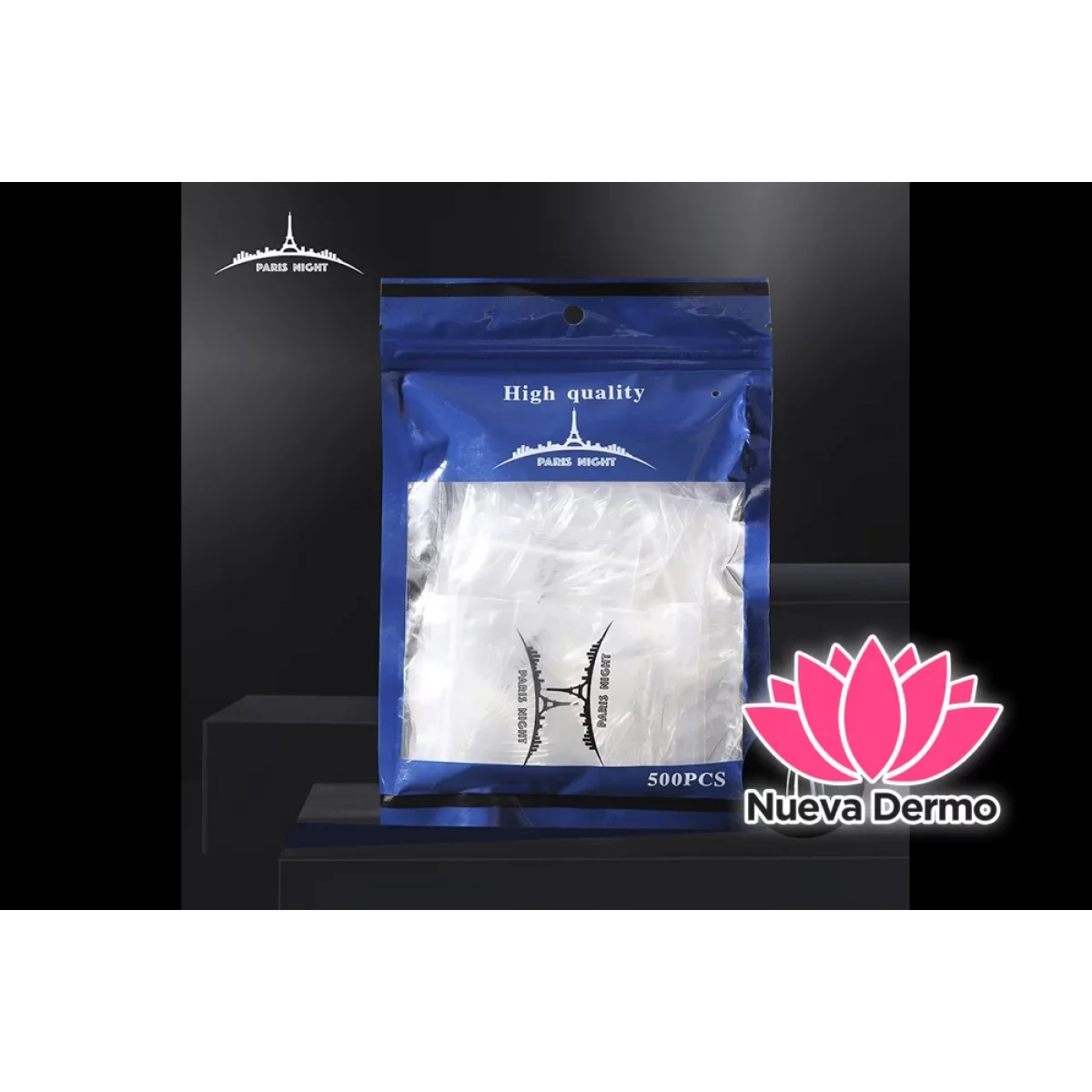 TIPS SOFT GEL STILLETO PAQUETIDO SURTIDO*500 EN BOLSA 20851-2