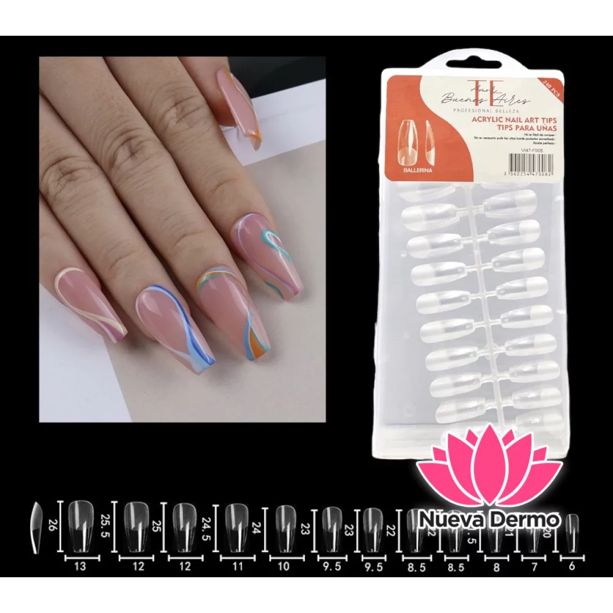 TIPS SOFT GEL （TE AMO BA AS) BALLARINA PRELIMADAS CD： V147-F008
