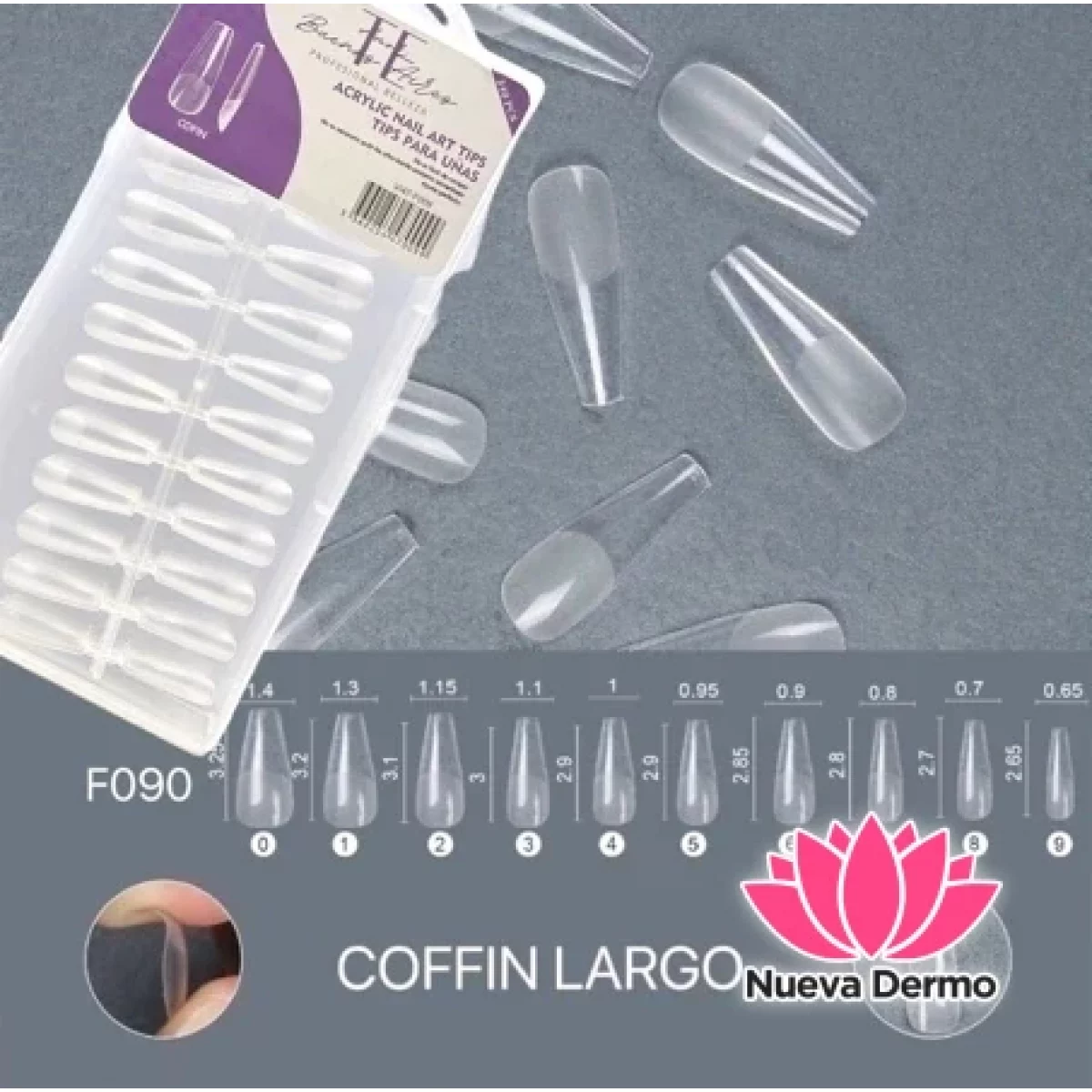 TIPS SOFT GEL （TE AMO BA AS) COFFIN PRELIMADAS CD： V147-F009