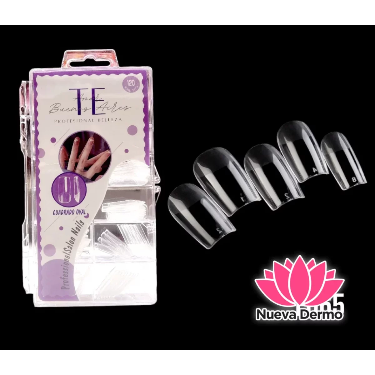 TIPS SOFT GEL （TE AMO BA AS) CUADRADO OVAL PRELIMADAS CD： F065