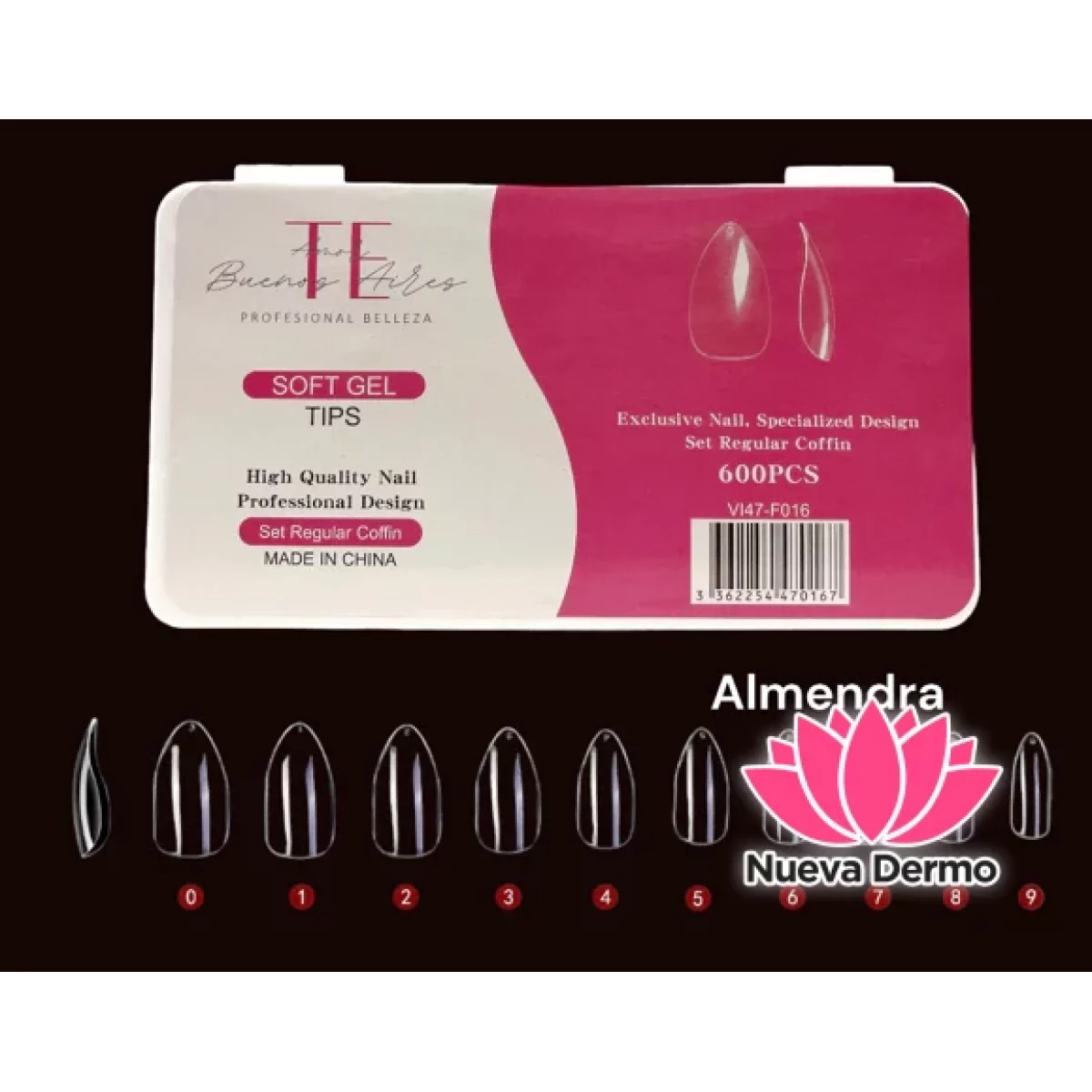 TIPS SOFT GEL （TE AMO BS AS) ALMENDRA CD： V147-F016