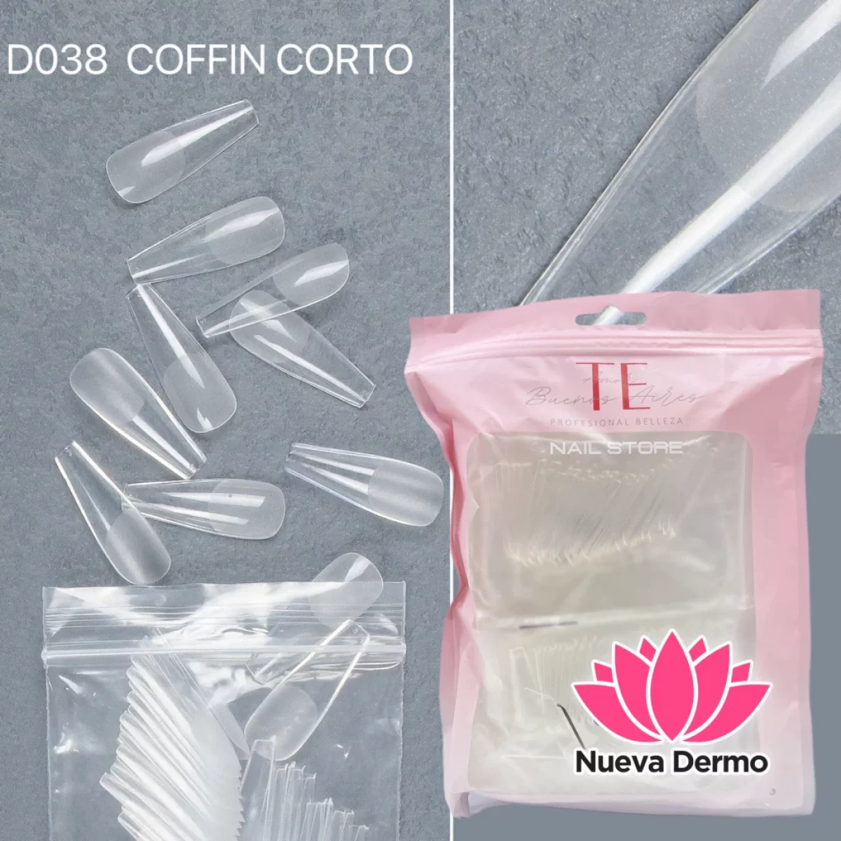 TIPS SOFT GEL （TE AMO BS AS) COFFIN CORTO PRELIMADAS CD： D038