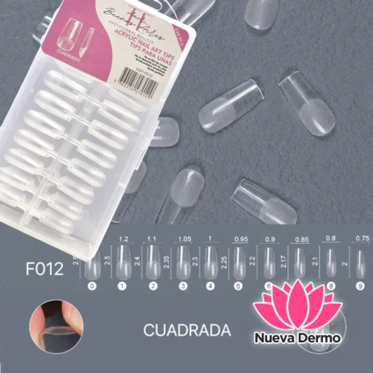 TIPS SOFT GEL （TE AMO BS AS) CUADRADA PRELIMADAS CD： V147-F012