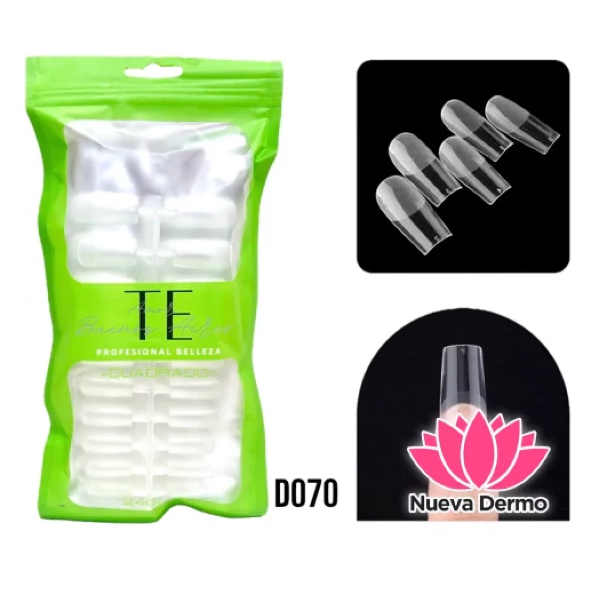 TIPS SOFT GEL （TE AMO BS AS) CUADRADO PRELIMADAS CD： D070