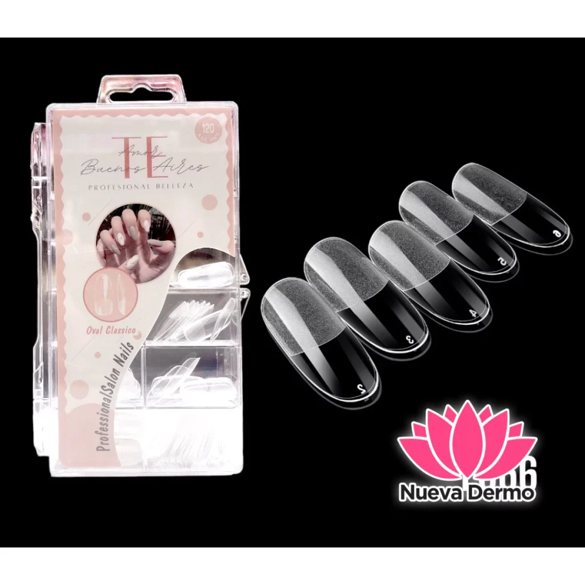 TIPS SOFT GEL （TE AMO BS AS) OVAL CLASICO PRELIMADAS CD： F066