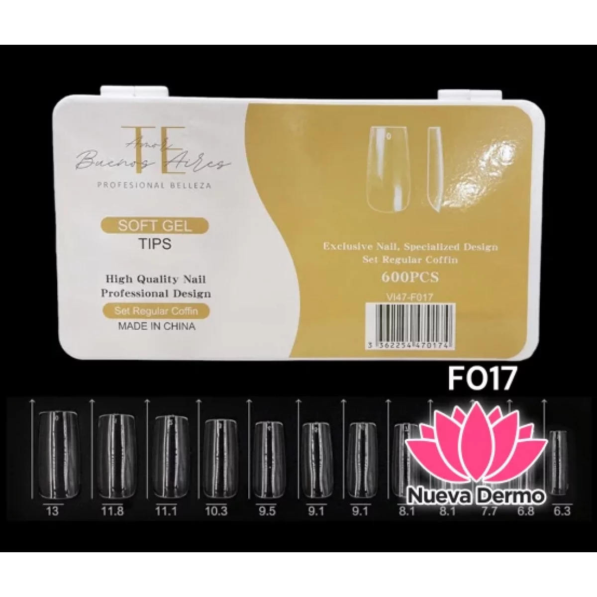 TIPS SOFT GEL （TE AMO BS AS) REGULAR COFFIN CD： V147-F017