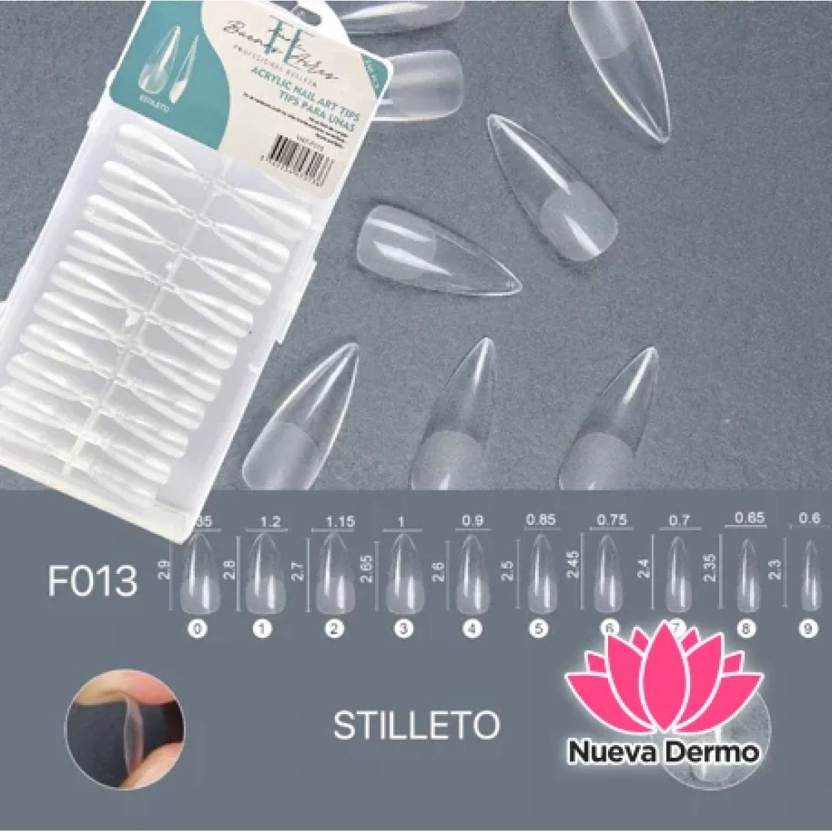 TIPS SOFT GEL （TE AMO BS AS) STILETTO PRELIMADAS CD： V147-F013