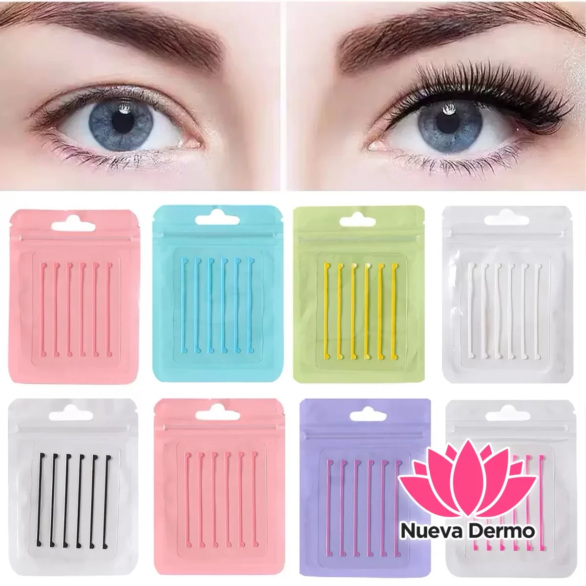 Tiritas Finas de Silicona para Lifting de Pestañas
