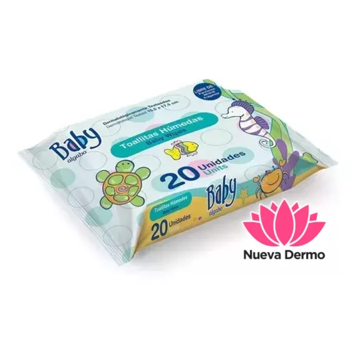 TOALLITA HUMEDAS BABY WIPES X 20 PCS ALGABO