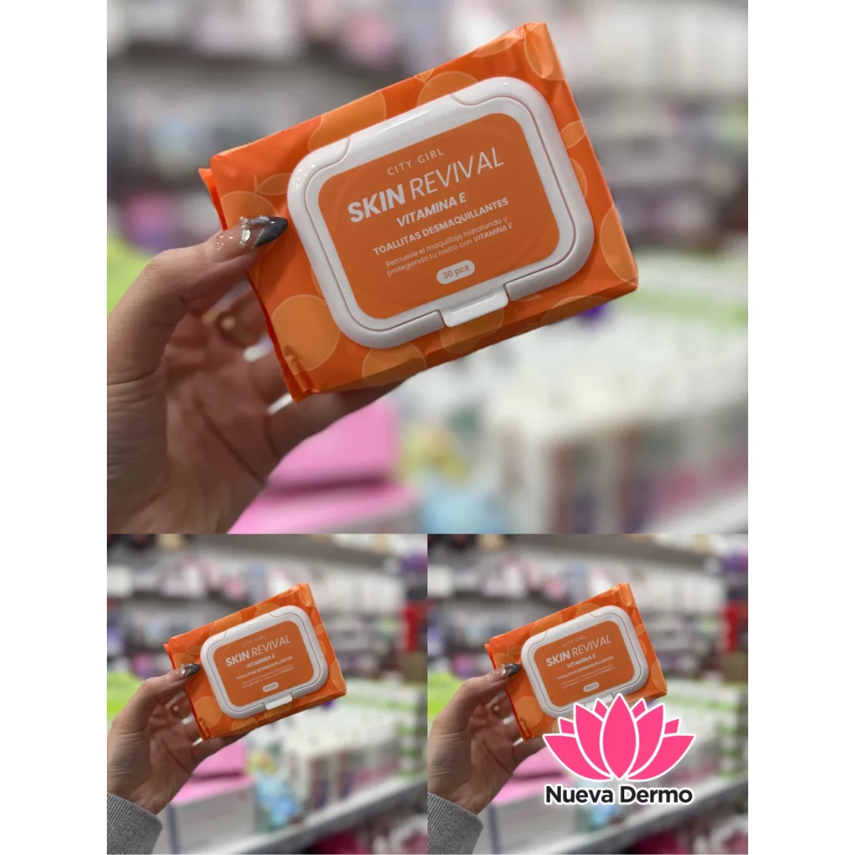 TOALLITAS DESMAQUILLANTE VITAMINA C DE CITY GIRL
