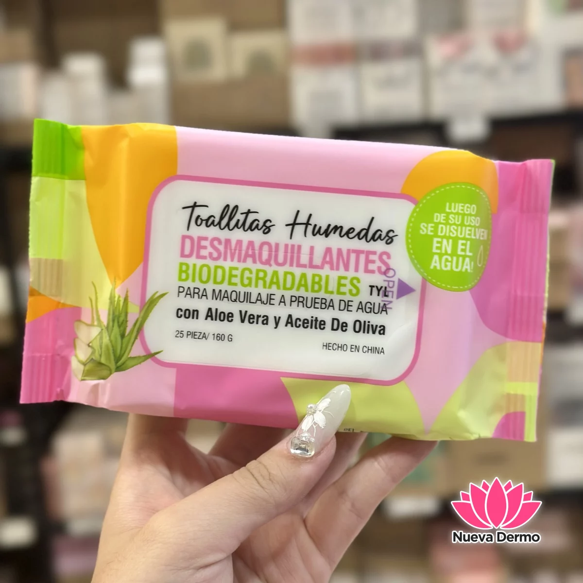 Toallitas desmaquillantes biodegradables pack Grande x25 TYL 1757