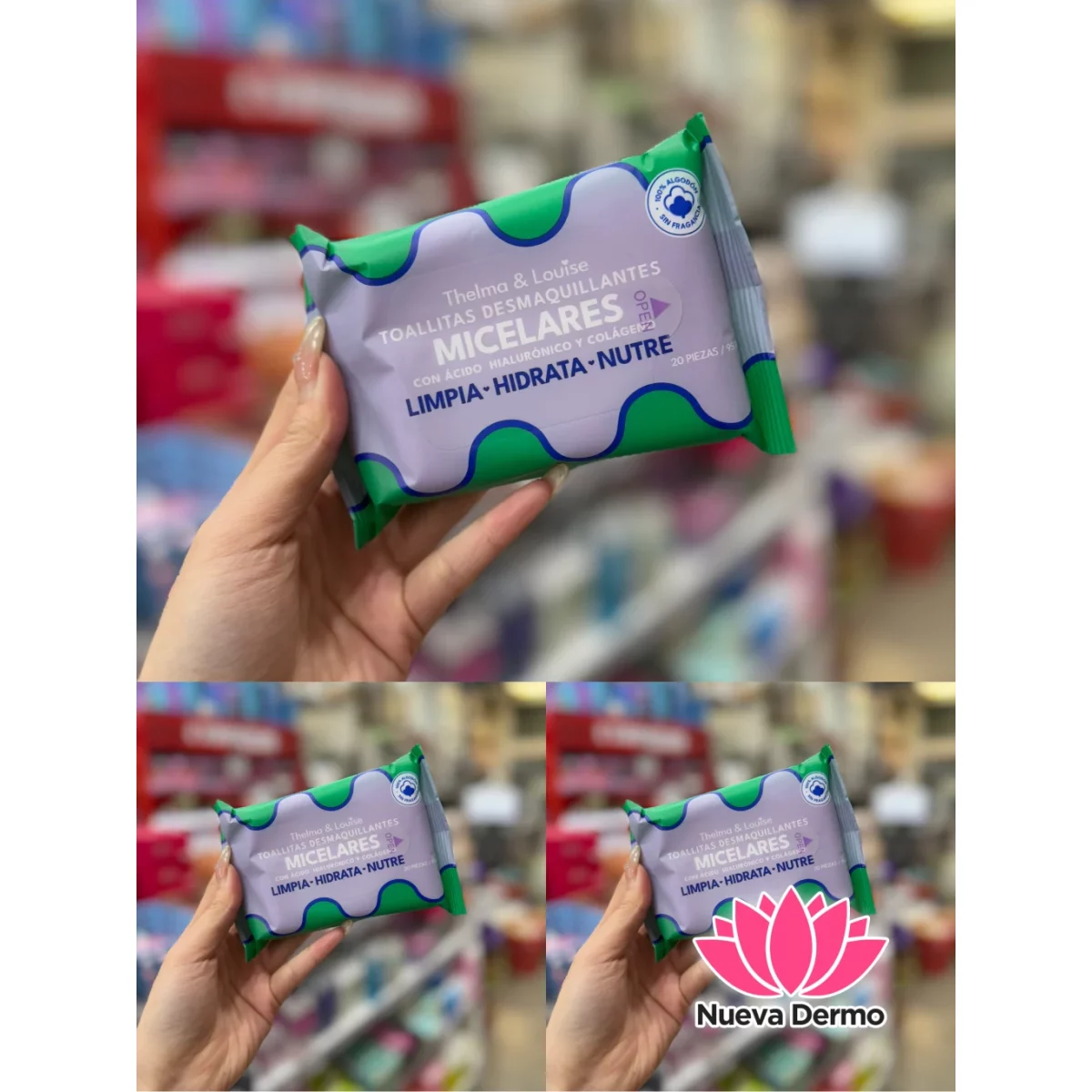 TOALLITAS DESMAQUILLANTES MICELARES 20PIEZAS