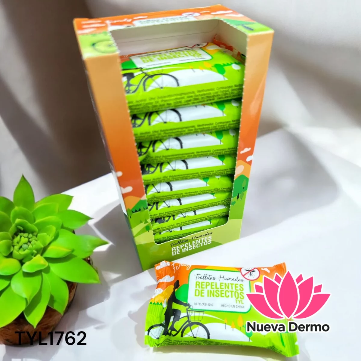 Toallitas Humedas Repelente para Insectos X10 Piezas Thelma&Louise TYL1762/67787