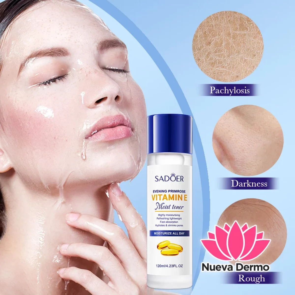Toner Agua Tónica Onagla con Vitamina E