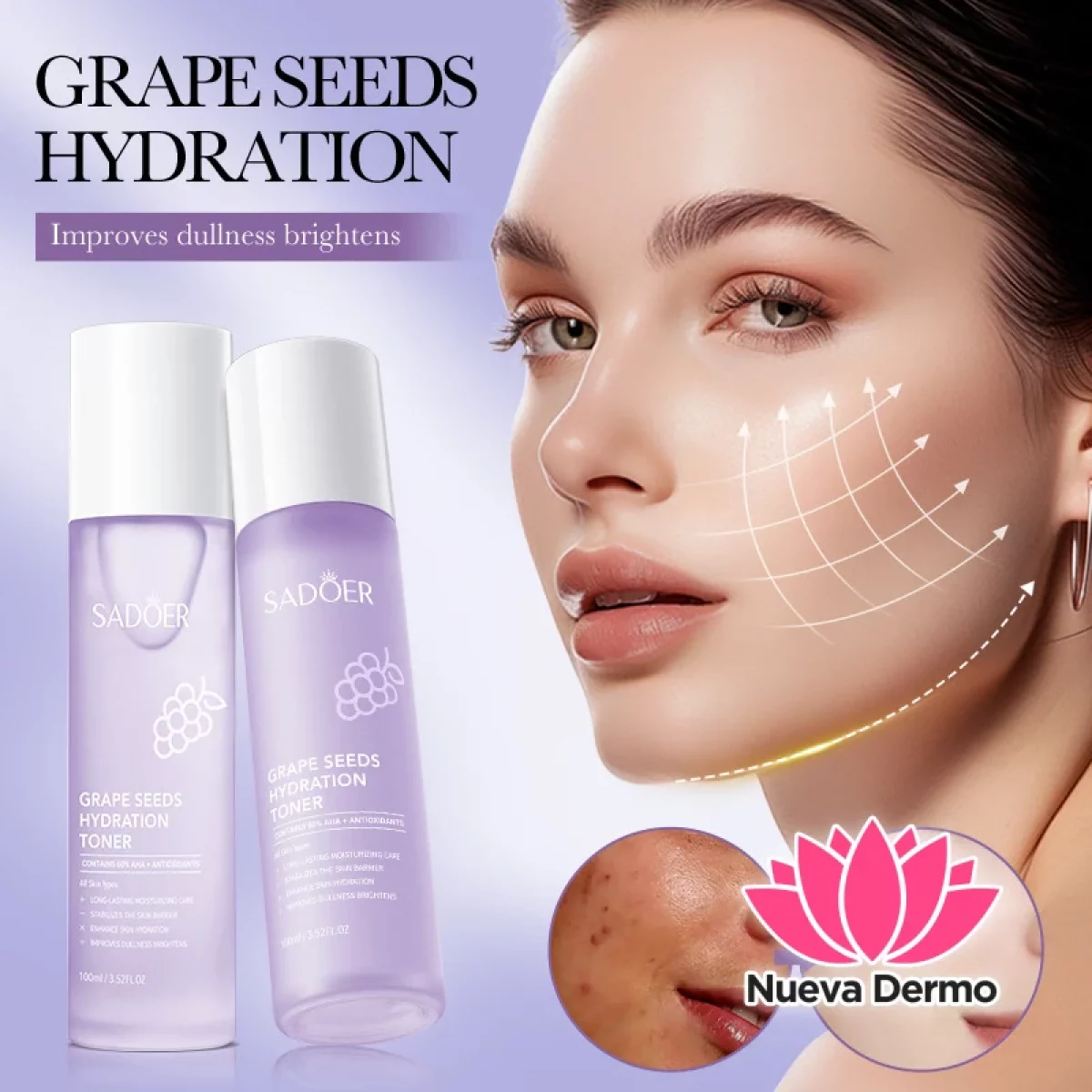 Toner Agua Tonico Antioxidante de Semillas de Uva 100ML 05731