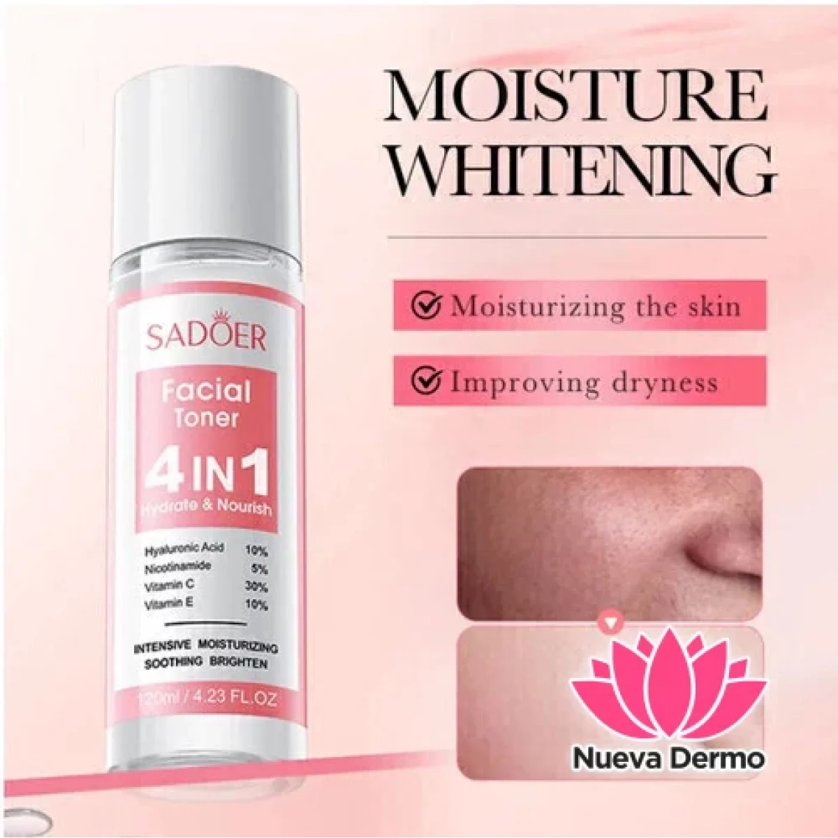 Tonico Facial 4 en 1 Sadoer