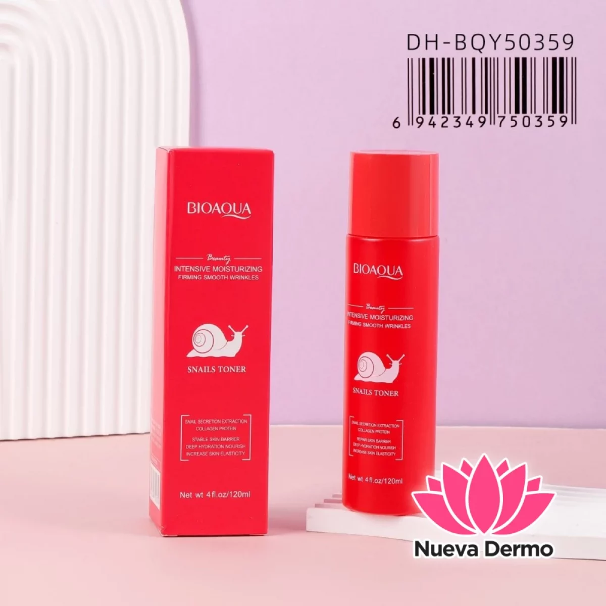 Tónico Facial de Baba de Caracol y Colágeno Intensive Moisturizing Dh-BQY50359/750359 Bioaqua