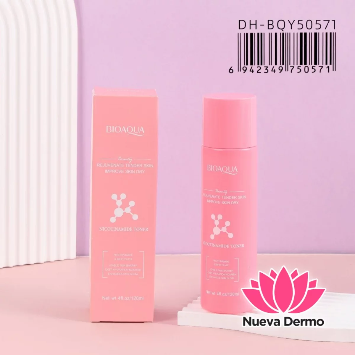 Tónico Facial Hidratante de Nicotinamida Rejuvenate Tender Skin Dh-BQY50571/750571 Bioaqua
