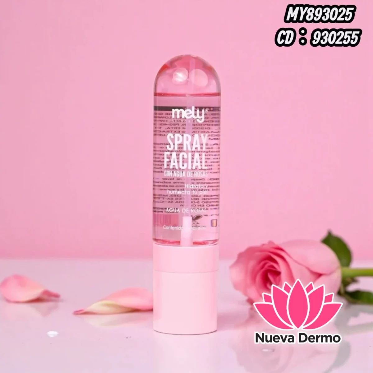 TONICO FACIAL MELY CON AGUA DE ROSAS CD:930255