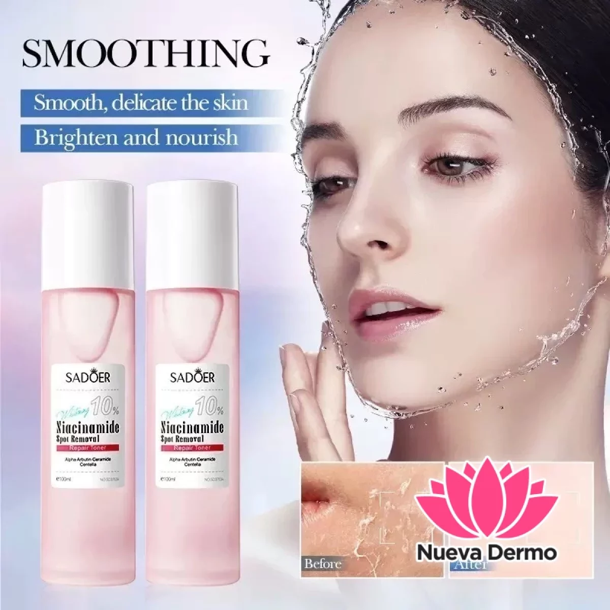 Tónico niacinamida Alpha Arbutin Ceramide centella (Sadoer)
