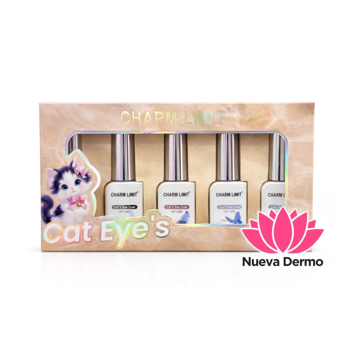 Top coat ojo de gato charm limit set 5u