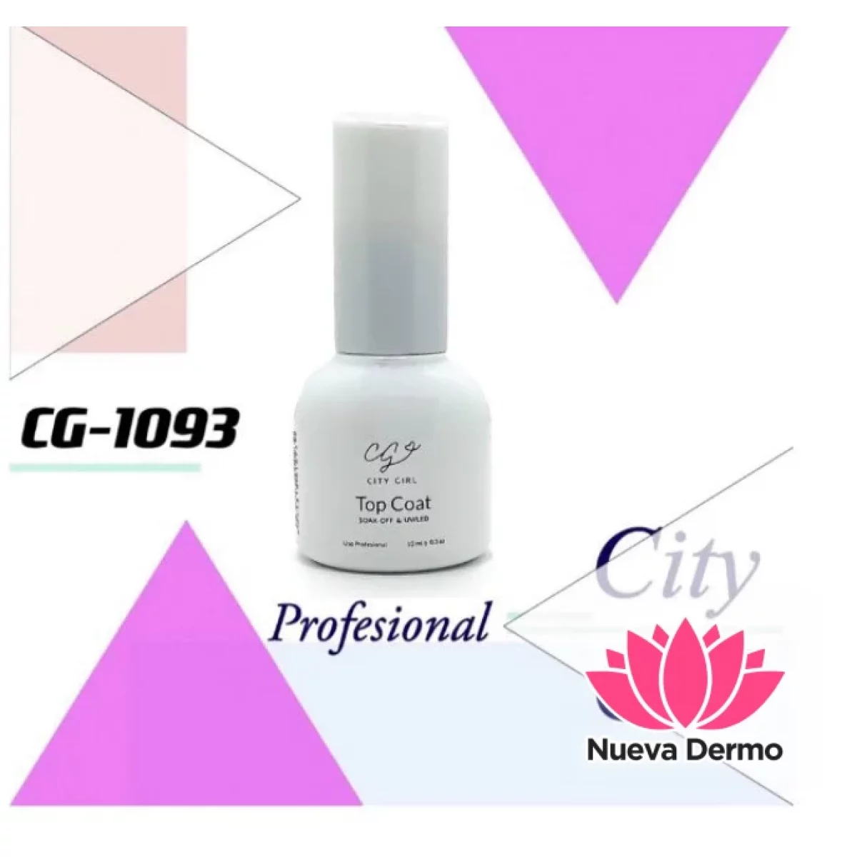 Top coat profesional city girl 10ml-1093 POR UNO