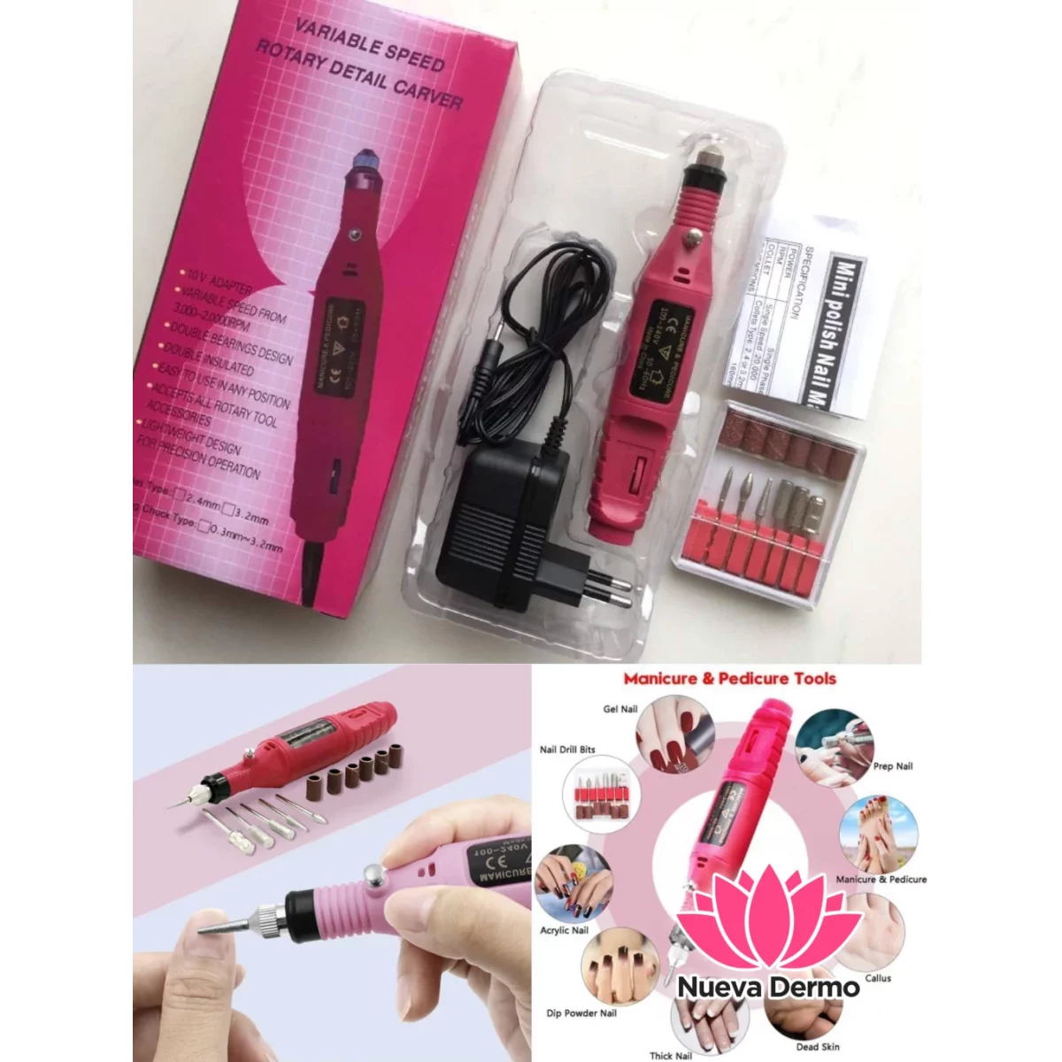 TORNO ELECTRÓNICO PARA UÑAS