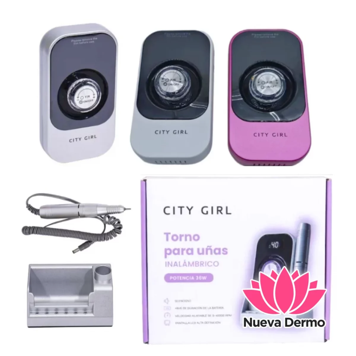 TORNO INALAMBRICO 40.000 RPM – CITY GIRL