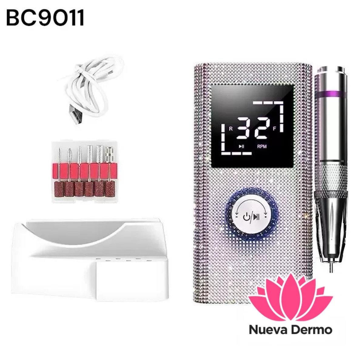 TORNO INALAMBRICO CON STRASS BQ-114 BC9011