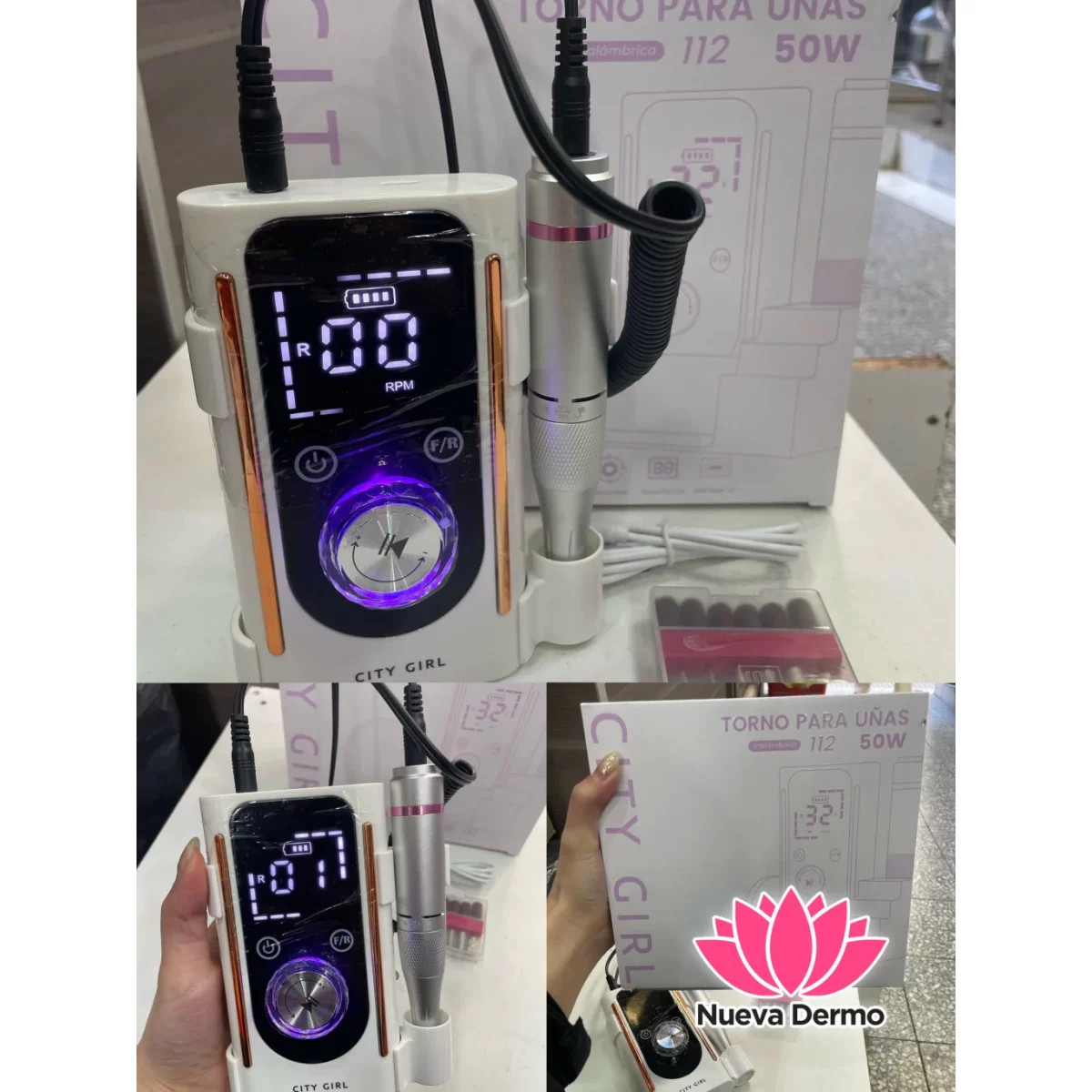 TORNO INALÁMBRICO DE CITY GIRL 50000W