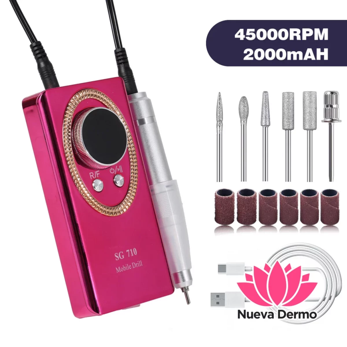 TORNO INALAMBRICO SG710 PORTABLE NAIL DRILL 6902503203367