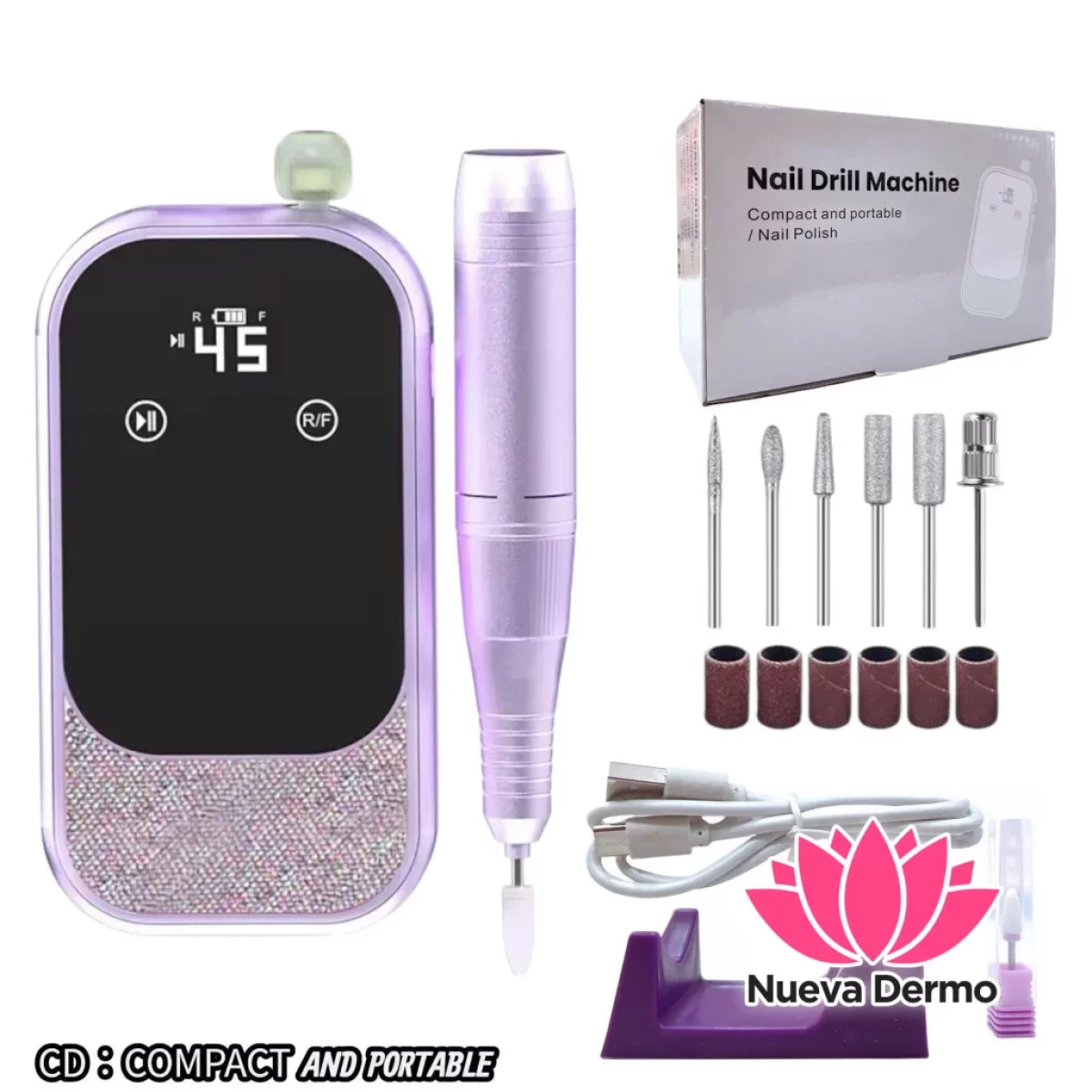 TORNO PARA UÑAS CD： COMPACT AND PORTABLE