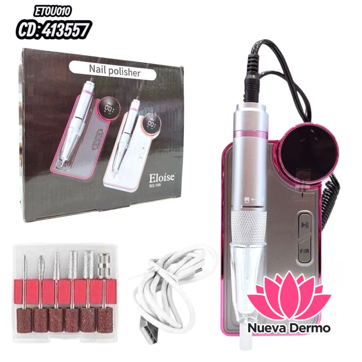 TORNO PARA UÑAS ELOISE ETOU010 CD： 413557