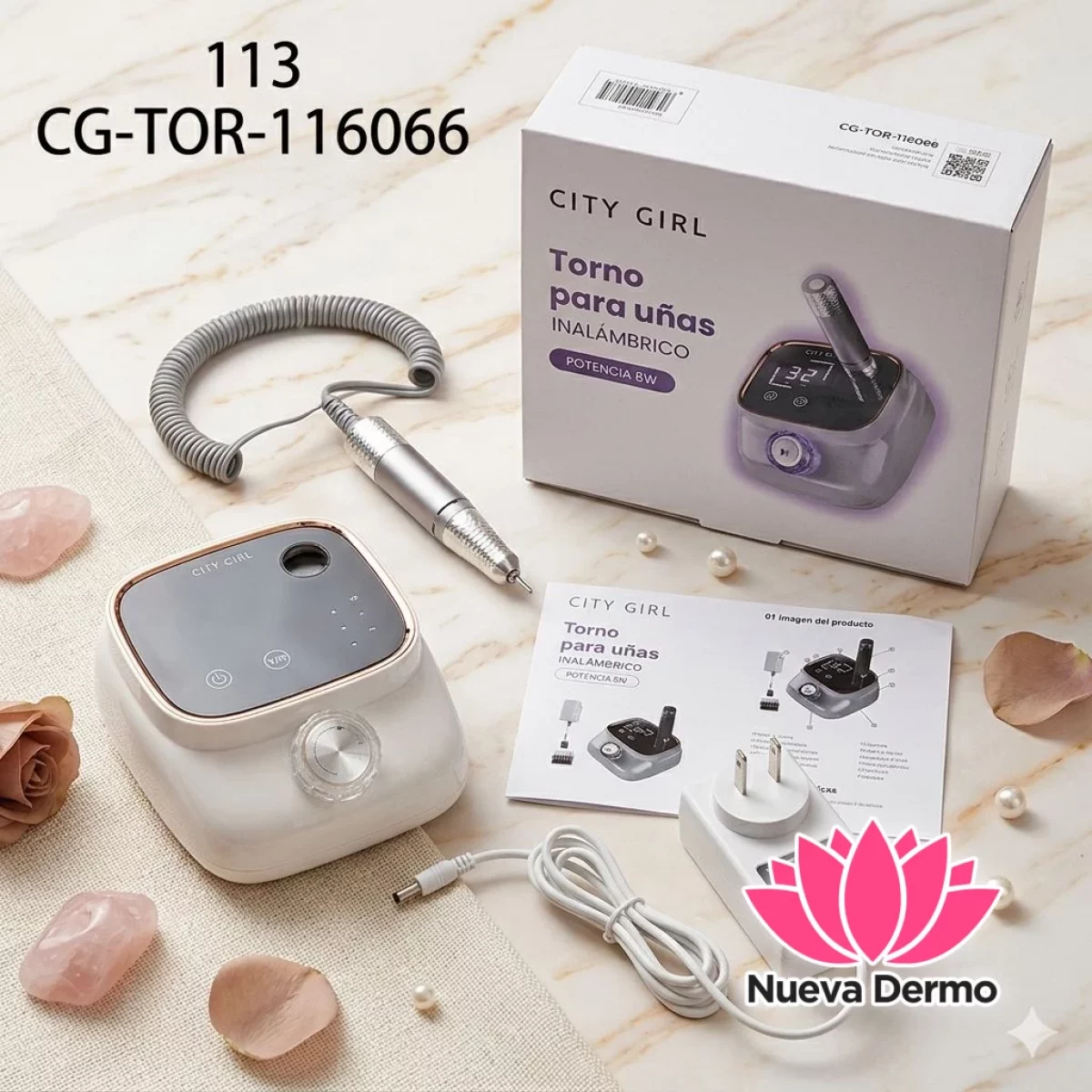 Torno profesional para uñas{no inalanbrico} City Girl 113T/60669