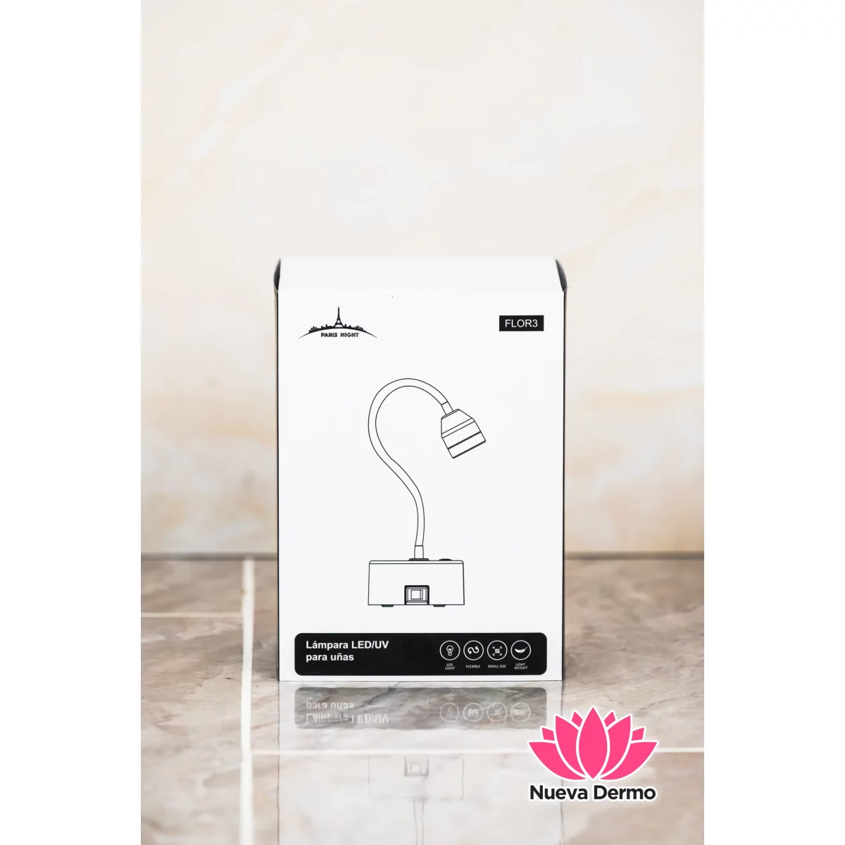 TP133 CABINA LUZ LED/UV FLOR 3