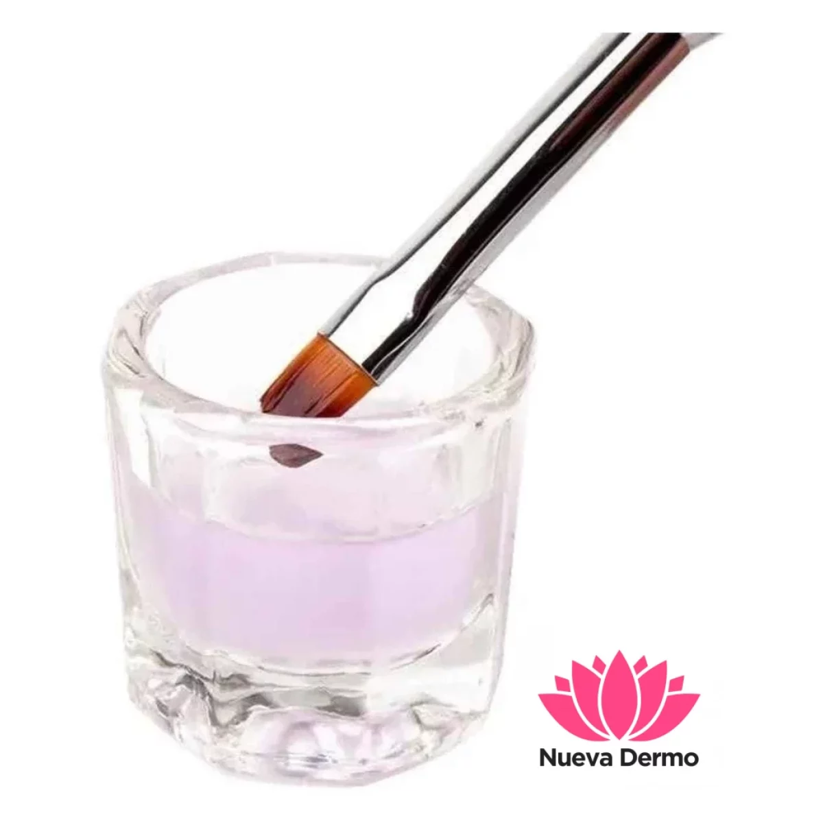 Vaso Dappen De Vidrio Para Uñas Manicura Micro Blading X 2u