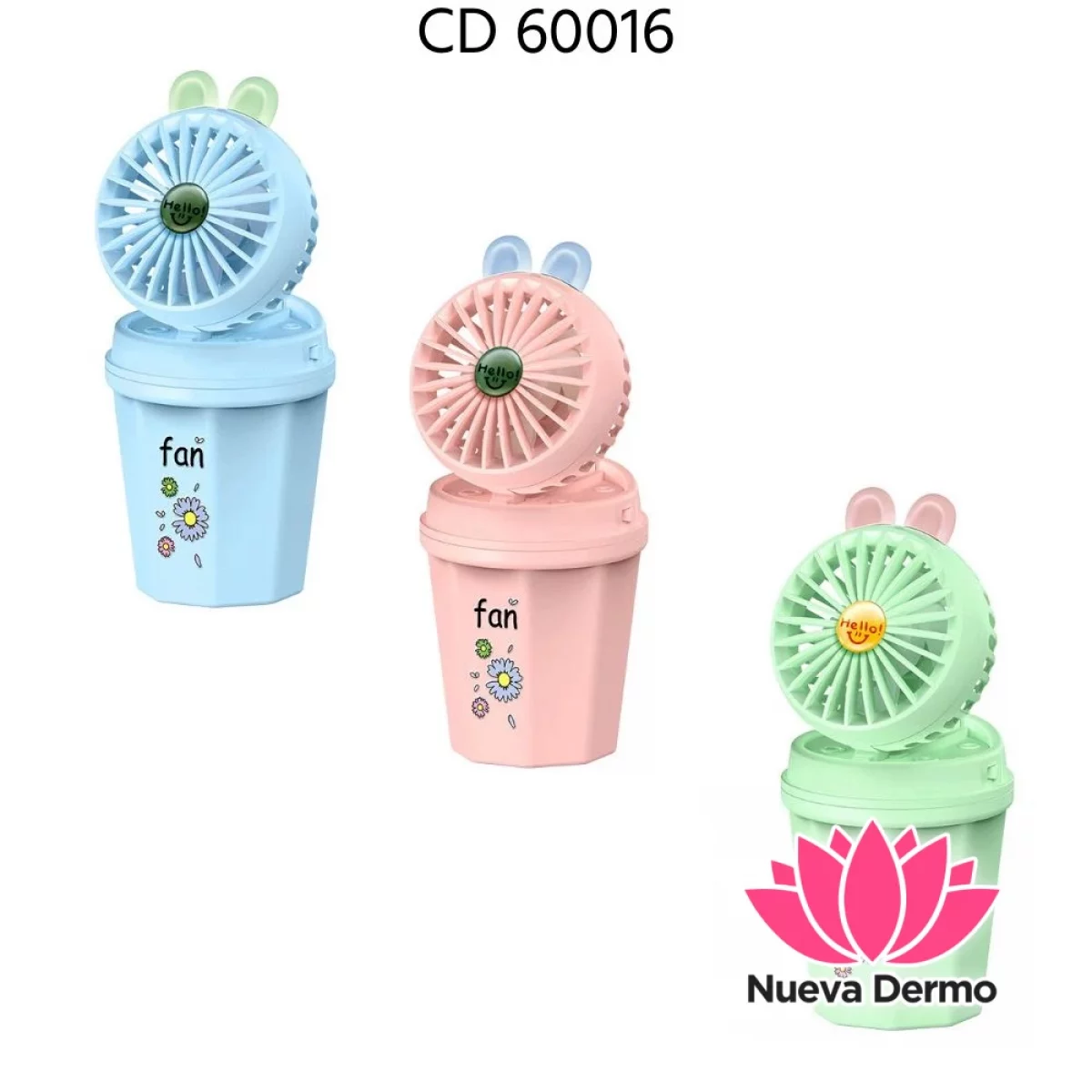 Ventilador con Humificador para Pestañas Varios Colores 60016