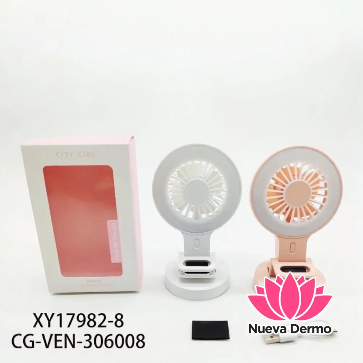 VENTILADOR DE ESCRITORIO CON BASE CITY GIRL XY17982-8/60080
