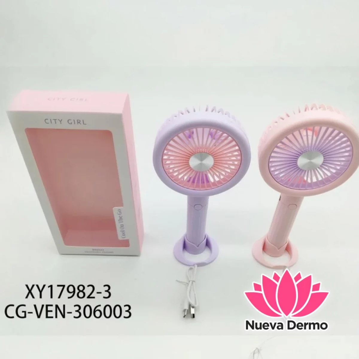 VENTILADOR DE MANO CITY GIRL XY17982-3/60035