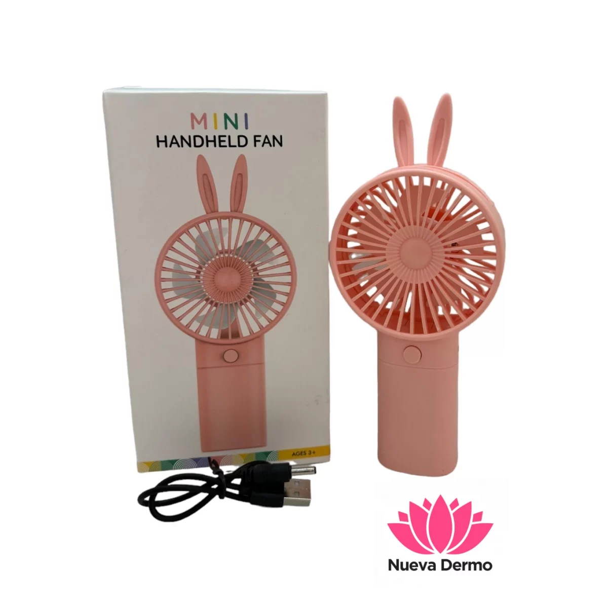 Ventilador Electrico Usb Conejito Recarg...