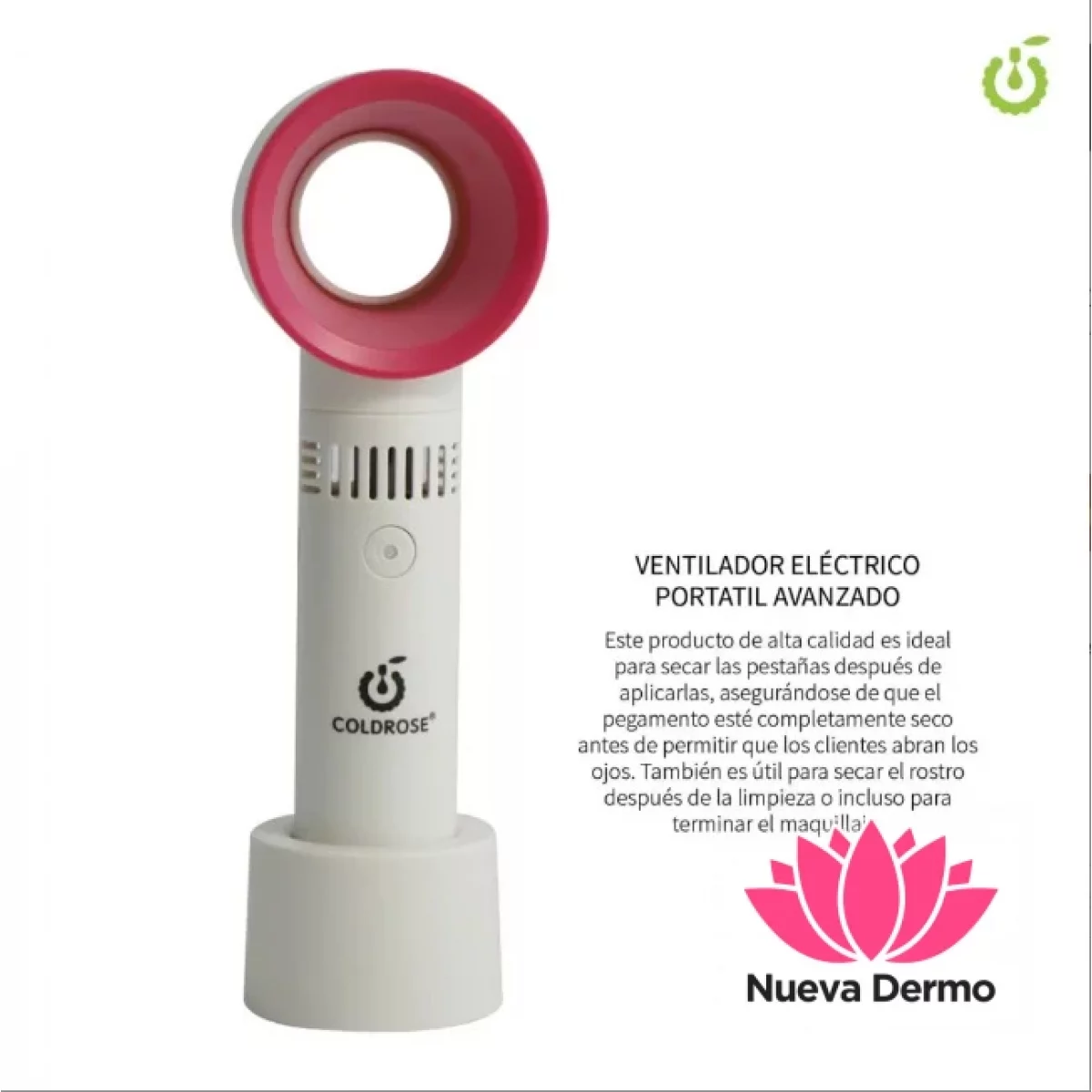 Ventilador Secador Para Pestañas Portátil COLDROSE CR000004